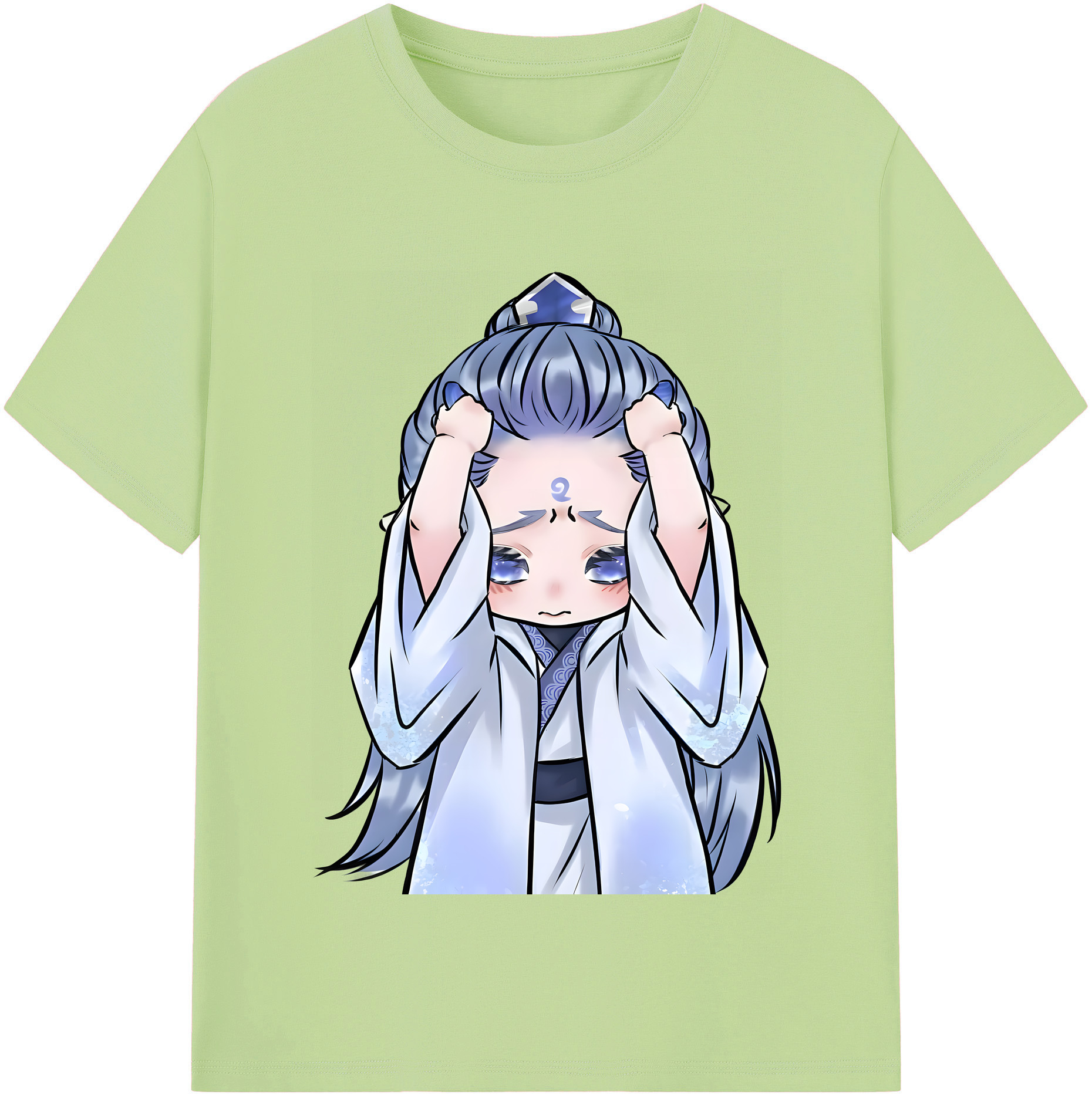 （画像用） Ne Zha 2 ナタ 魔童の大暴れ 綿100％半袖Tシャツ（フロントプリント）